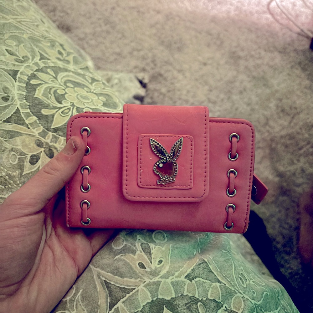 Vintage pink playboy wallet